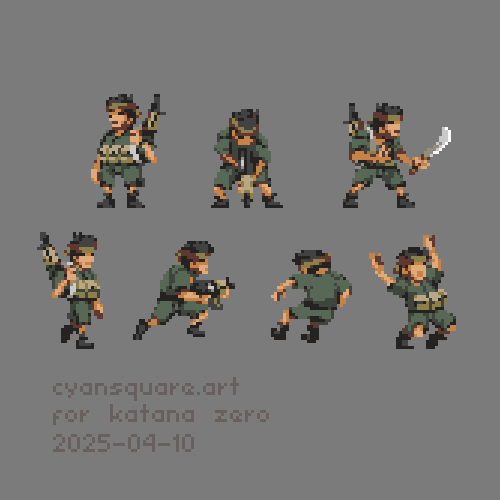 Katana Zero Pixel Art Animation