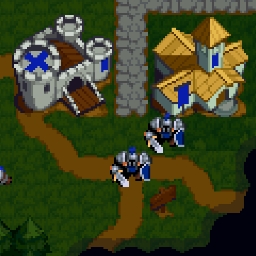 Warcraft Orcs and Humans Pixel Art